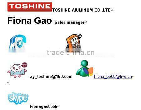 Champagne Eectrophoresis Aluminium Extrusion Profile