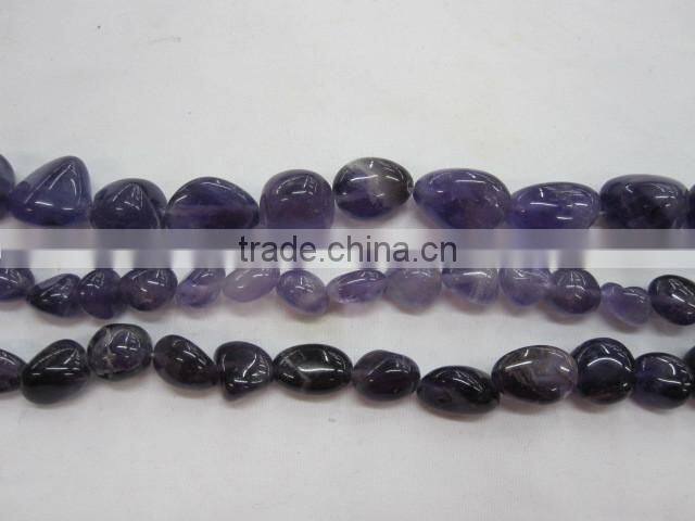 side drill rough amethyst strand for sale