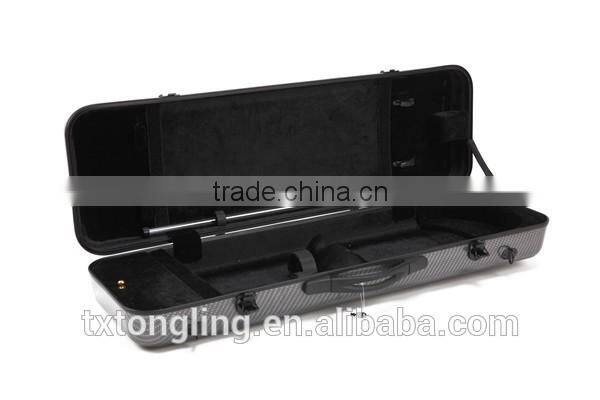 Silver Color Oblong Full Size Violin Hard Case TL-33