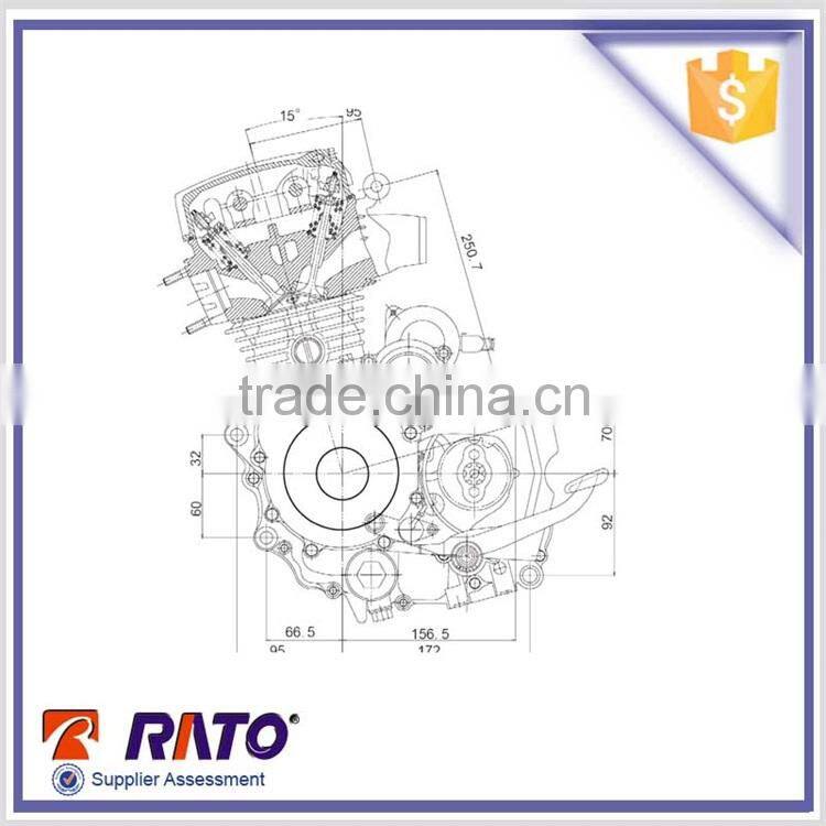 Three wheels motorcycle engine water cooled 200cc engine for sale