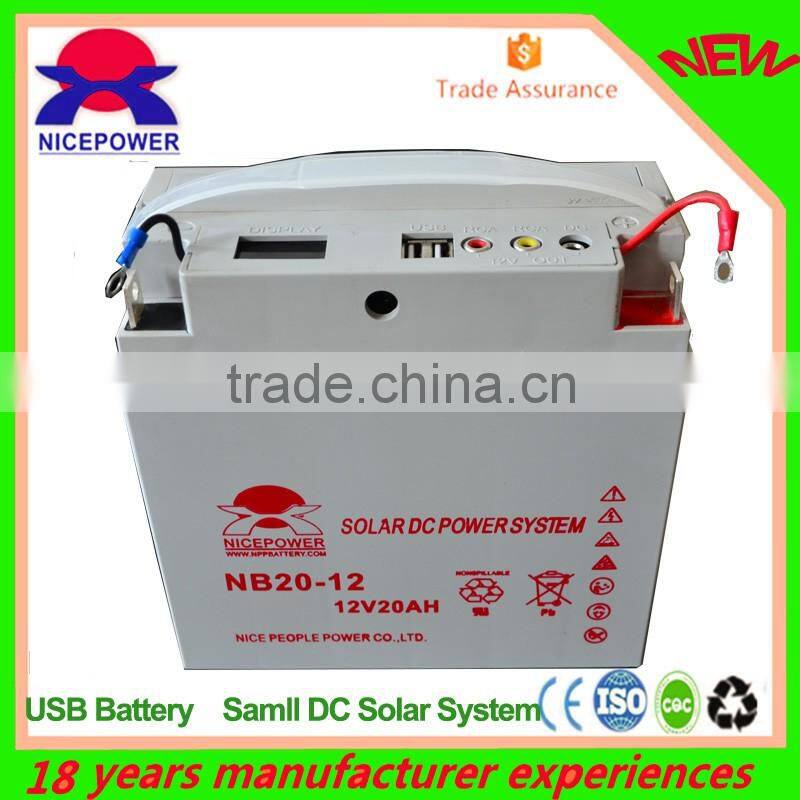 2016 new desigh 12v 40ah rechargeable usb multifunction battery