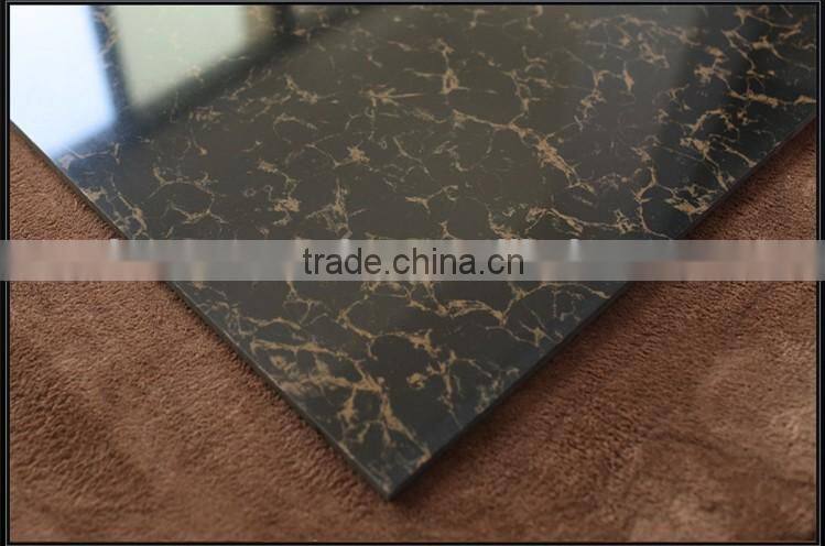 Black nano polished pulati series porcelain floor tiles