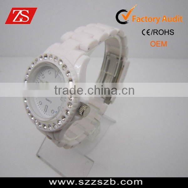 2012 blue and white hot sell Cheap Plastic Watches