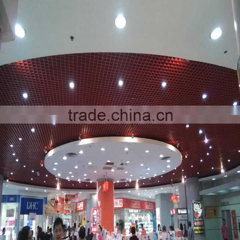 Building material roof design aluminum suspended decorative open cell ceiling