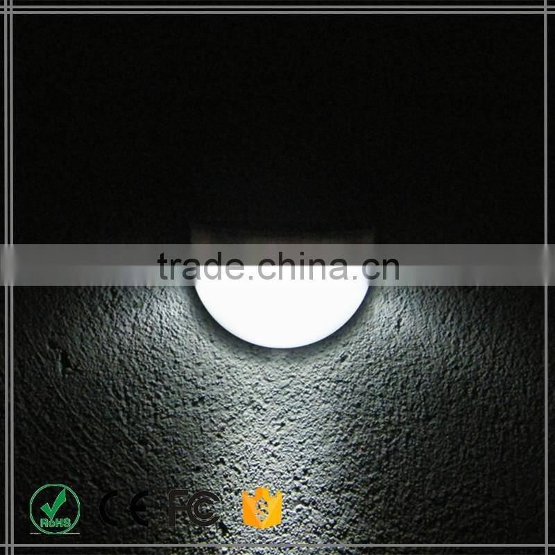 new solar fence light outdoor gutter garden yard wall pathway LED Light