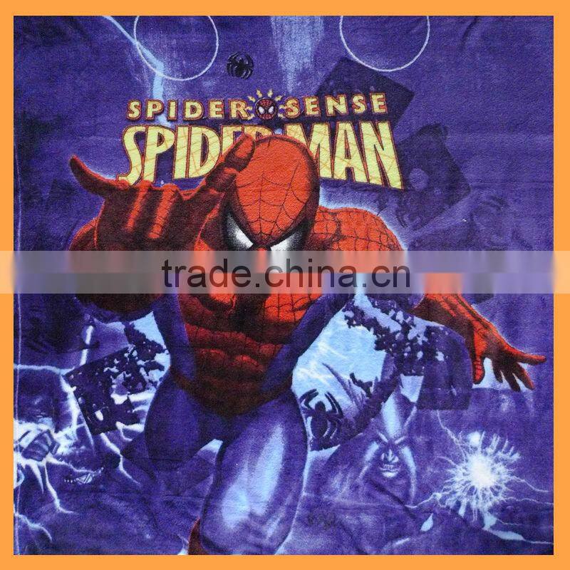 Spider-man printed coral fleece blanket made in China