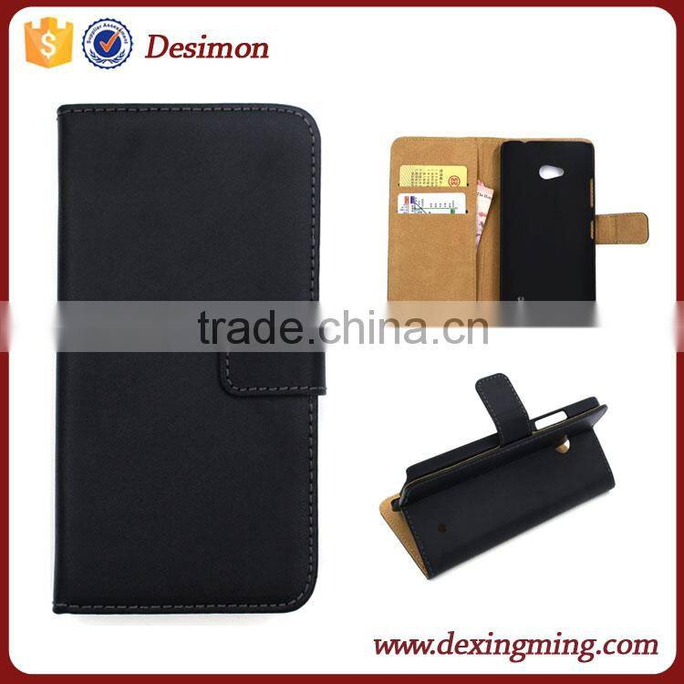 magnetic book cover real leather bag for microsoft lumia 640 xl lte dual sim wallet cover case