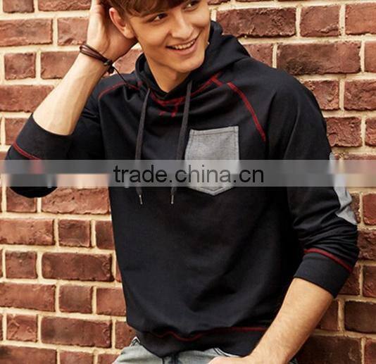 OEM CUSTOM CHINA cheap man's plain fleece pullover hoodie stone washed sweatshirt