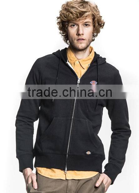 men zip-up custom blank plain hoodies sweatshirt