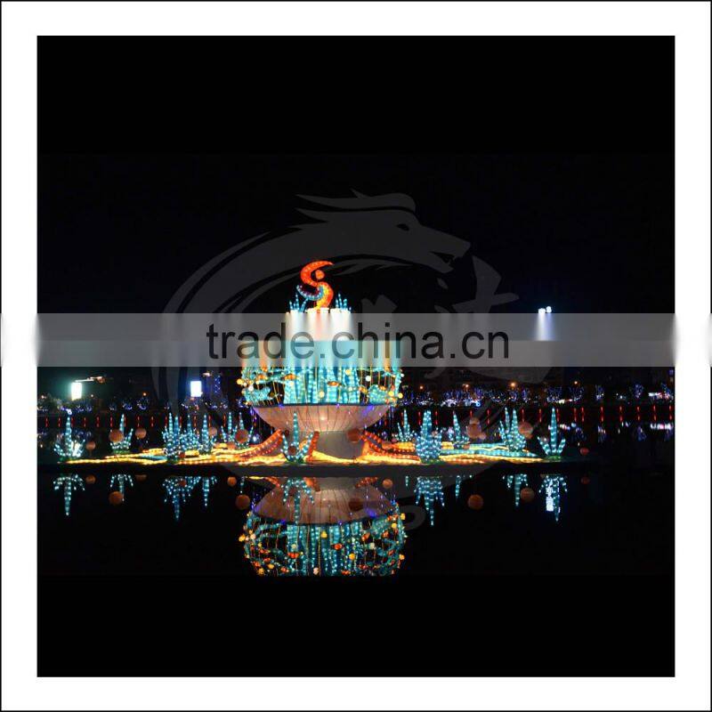 in water led luminous pearl lantern lighting