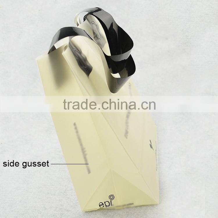 shenzhen reusable custom size side gusset stand up plastic bag with custom printing