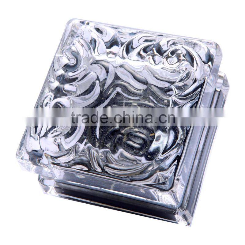 Square frosted Glass Solar Powered LED Underground Paving Light and outdoor led garden light