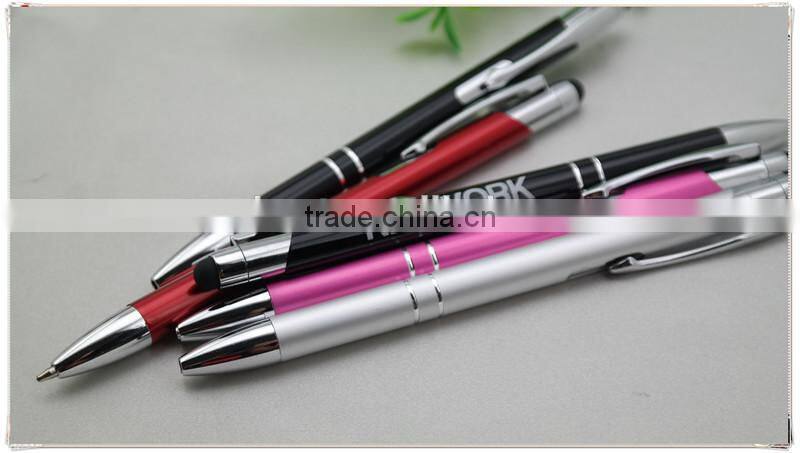 stylus writing pen for iphone ipad touch , metal promotioal ballpoint pen