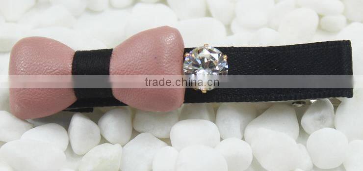 women hair bow metal hair clip hair accessory