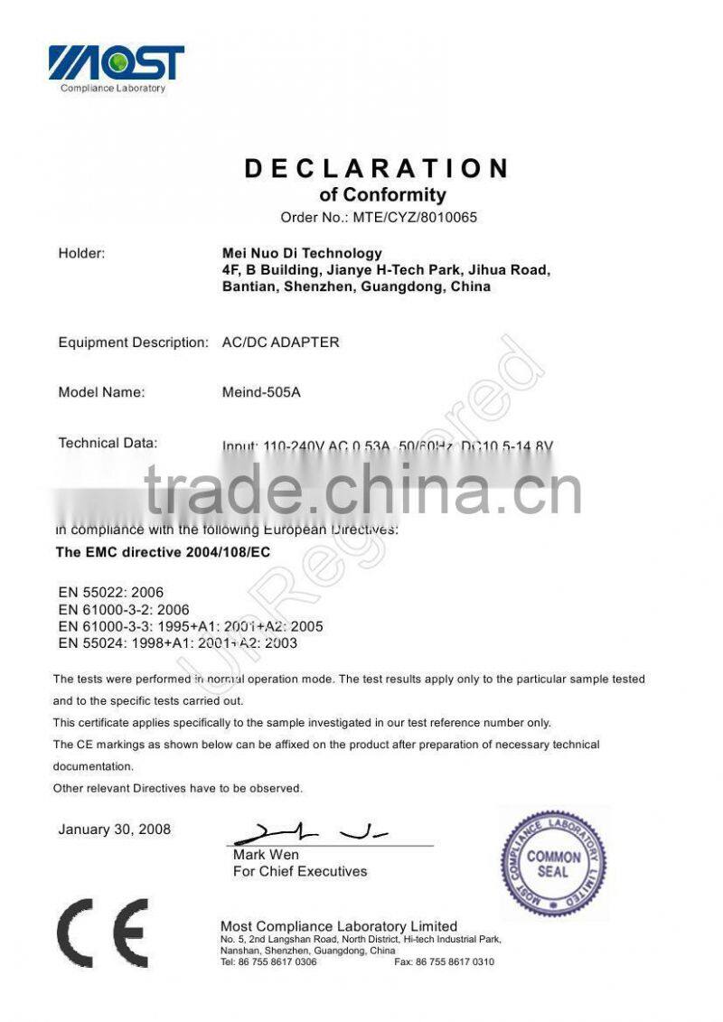 505G 90W,Automatic Universal laptop adaptor for car and home use