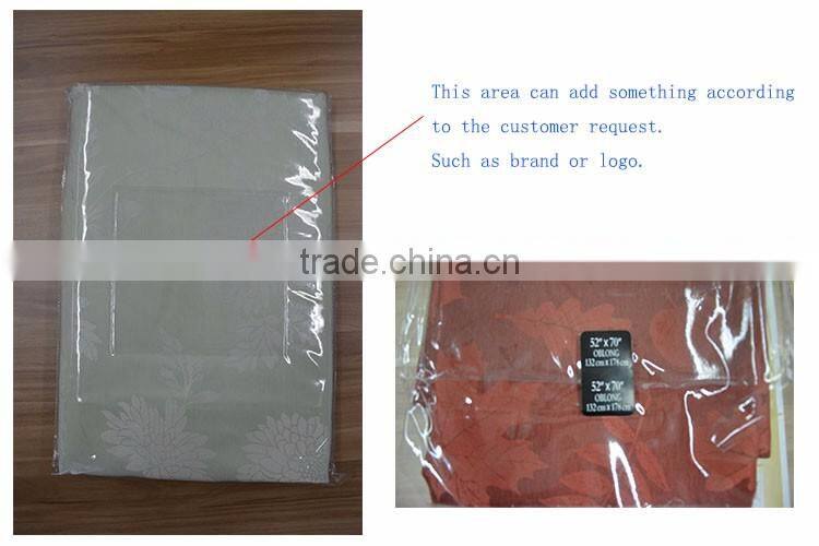 Made in china wholesale jacquard tablecloth poltester for wedding