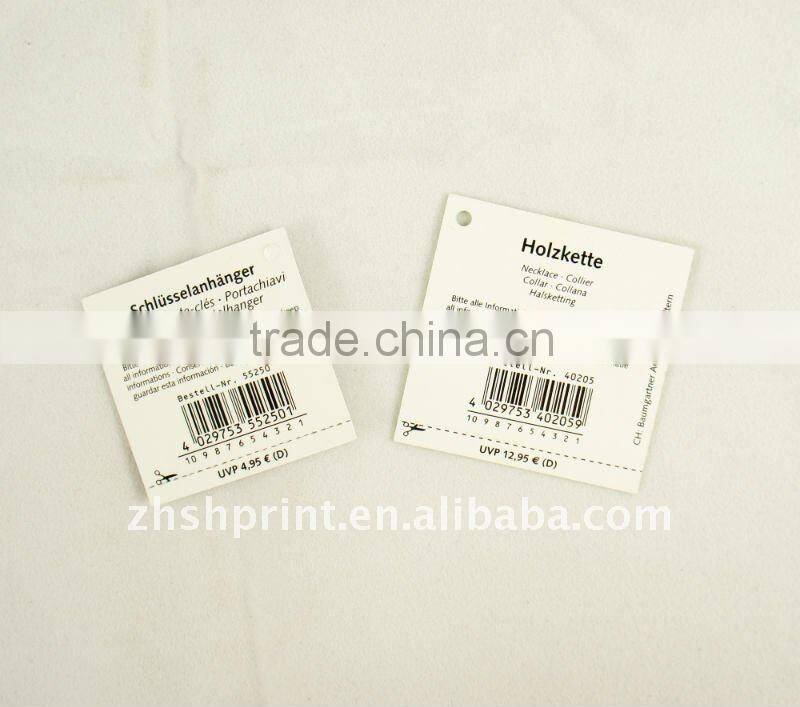 High quality hangtag