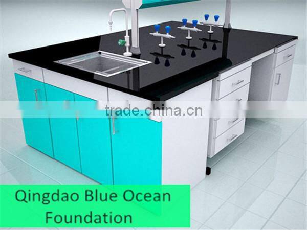 high quality laboratory equipment steel lab furniture lab sink table