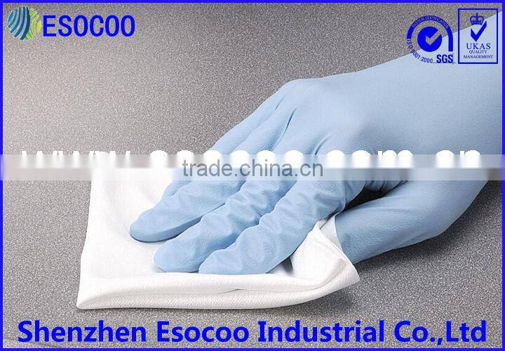 clean room 55% cellulose & 45% polyester fabric cleaning wipes