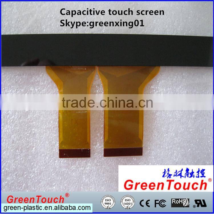 custom smaller demension 2.8"5",7",10.1" capacitive touch panel with printing white logo and some LED apertures