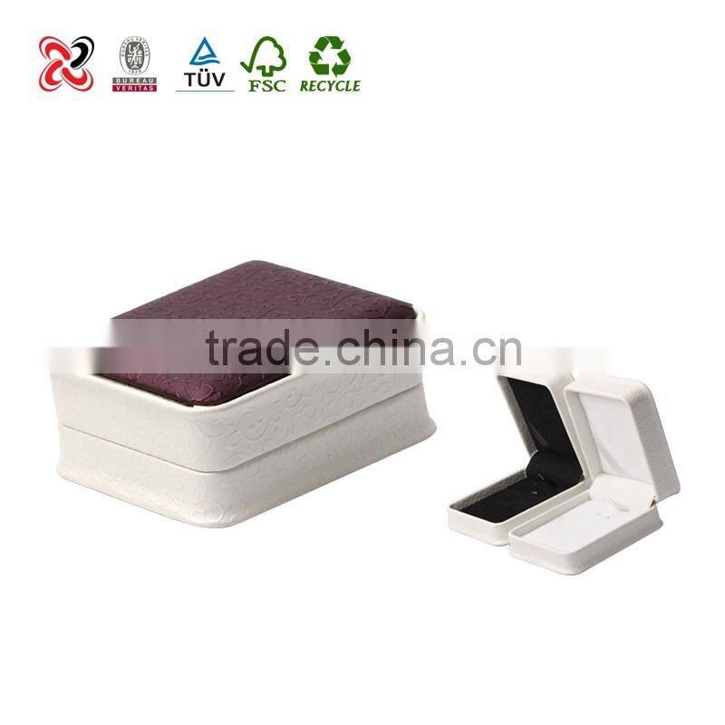 High Quality PU Leather Jewelry Pendant Box/Small PU Jewellery Case Packaging