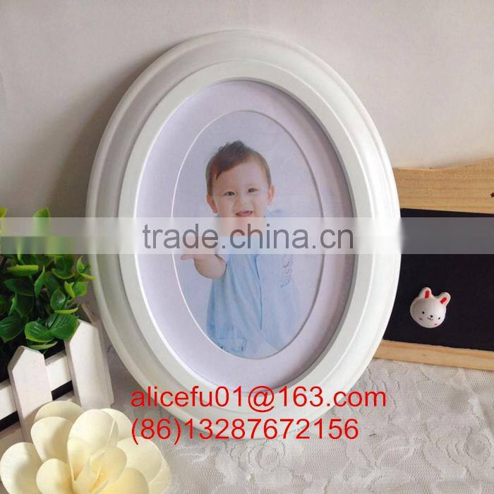wall decoration european style oval shaped baby picture photo frames