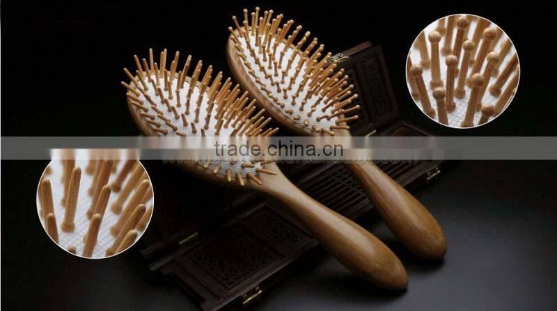 Cushion Natural Wood Air Vent Hair Brush