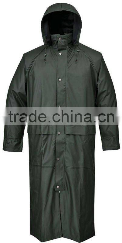 LONG HOODED WATERPROOF RAINCOAT