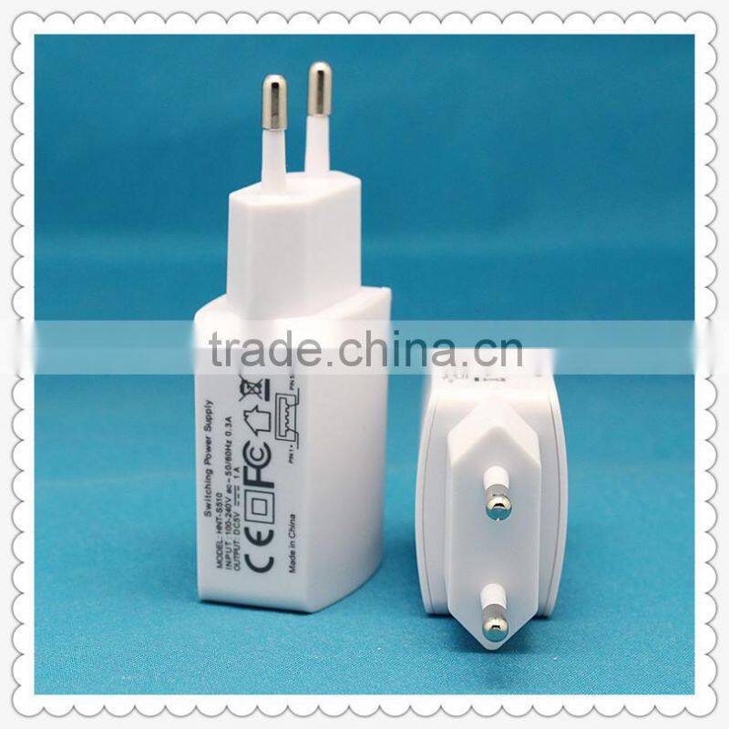 USB power adapter/USB wall adapter European Type for mobile phone