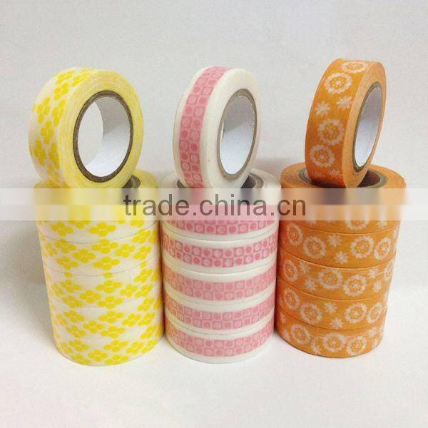 custom printed washi japanese paper tape for decoration and gift