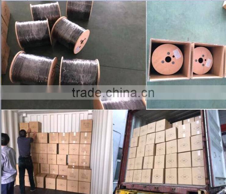 Aerial FTTH Drop Cable Outdoor Cable 1- 4 Core LSZH Fiber Opitc Cable