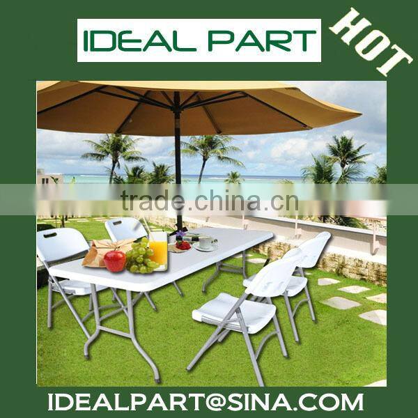 Portable folding table and chair set