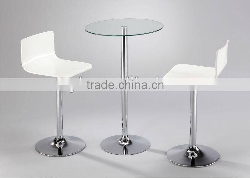 Oak Embossment Modern Bar Table Set