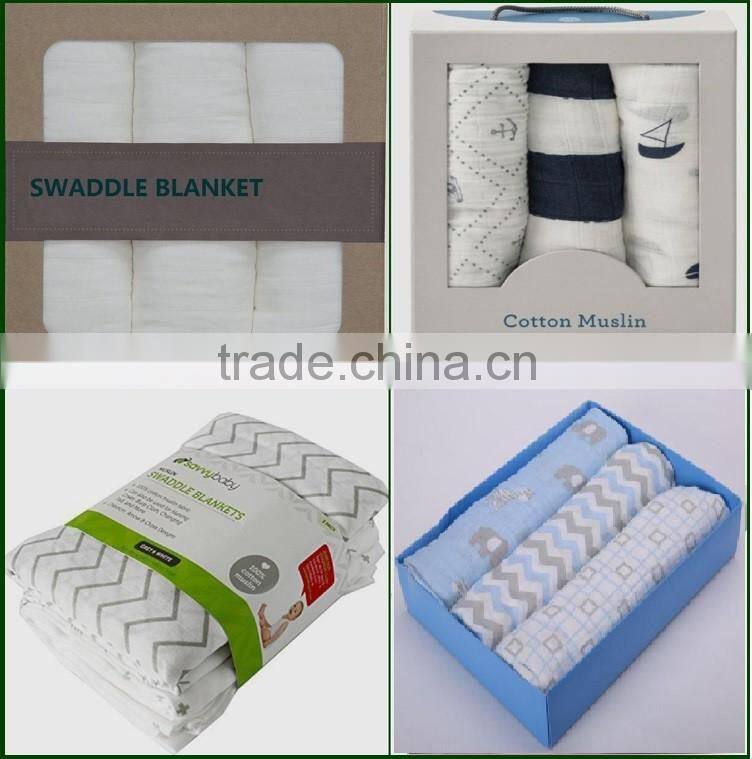 SZPLH Passed SQP economy swaddle blanket muslin
