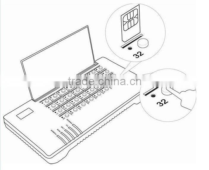 Promotion !SKYLINE 32 Channel Sim Bank gsm sim bank sim control service