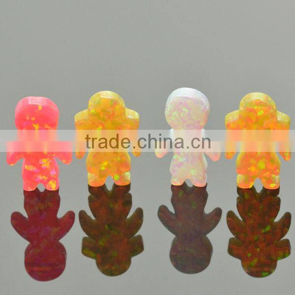 High fire color little girl synthetic mexican fire opals for sale