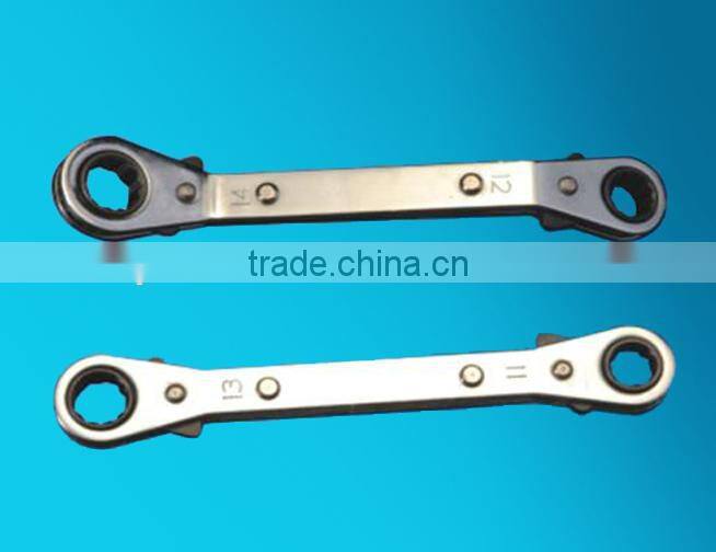 High quality Chrome Vanadium steel iron ratchet ring spanner