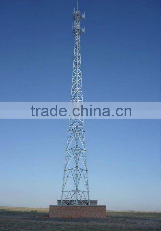 Steel Tower With Galvanized Layer (angular tower and tubular tower with galvanized layer)