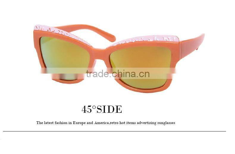 2016 the modern style colorful lens children kids sunglasses