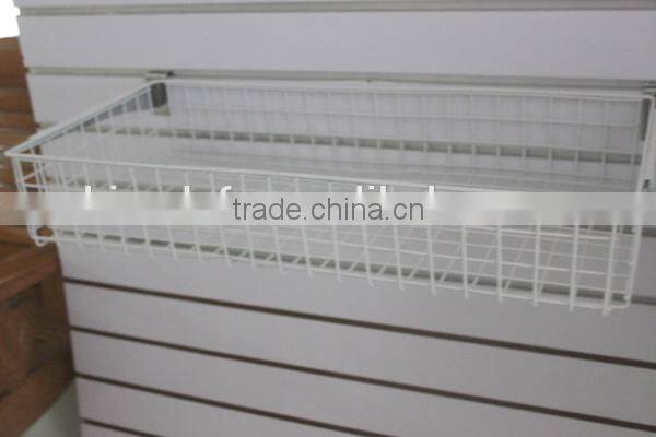 Powder Coat Metal Wire Basket Supermarket Storage Basket