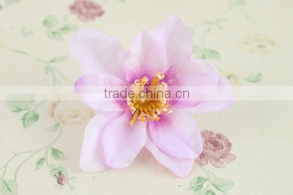 Cheap decorative fabric lily flowers artificial flower heads