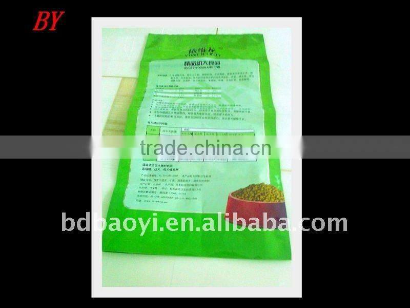 Stand up pouch for pet food packing