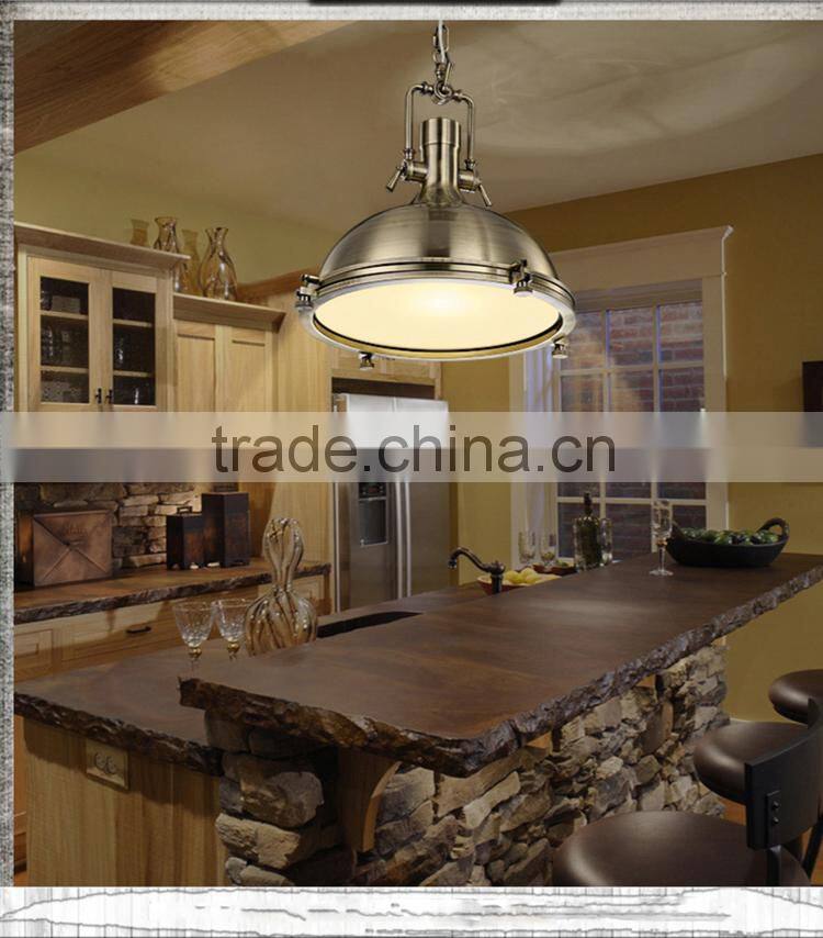 Roberts Loft Indusctrial pendant Light Chrome/Brass/Black Color Iron Pendant Lights