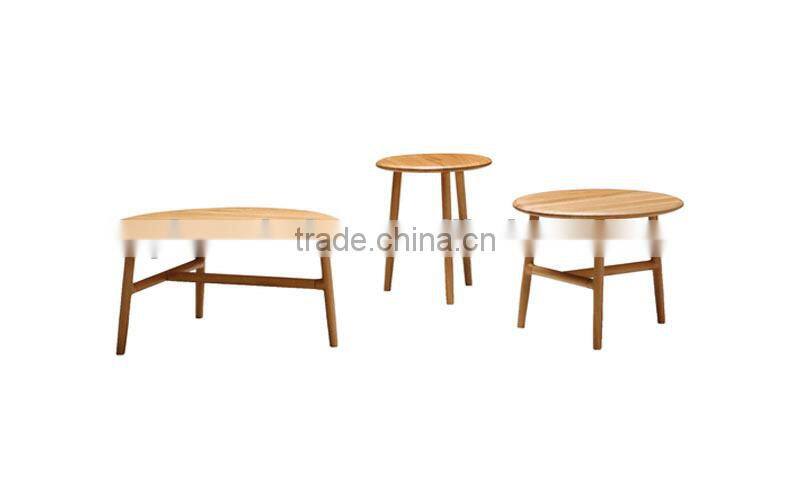 small round wooden table with metal leg home furniture Dining Table coffee table