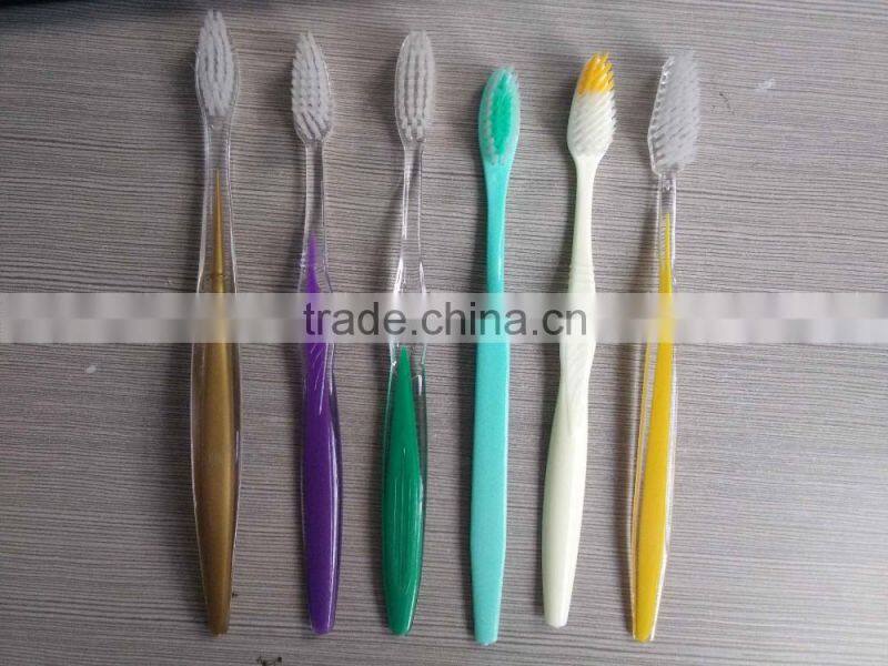 travel use healthful transparent hotel toothbrush transparent toothbrush
