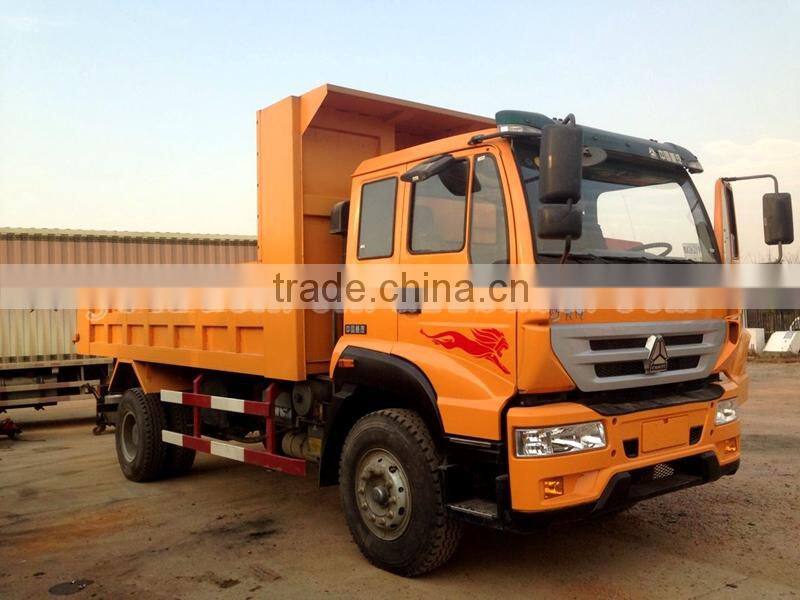 12CBM tipper truck from China SINO HOWO Yellow River 4X2, tipper dump truck