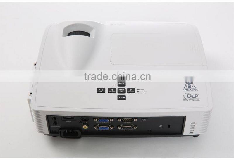 2016 short throw 3000 lumens 3d dlp projector full hd