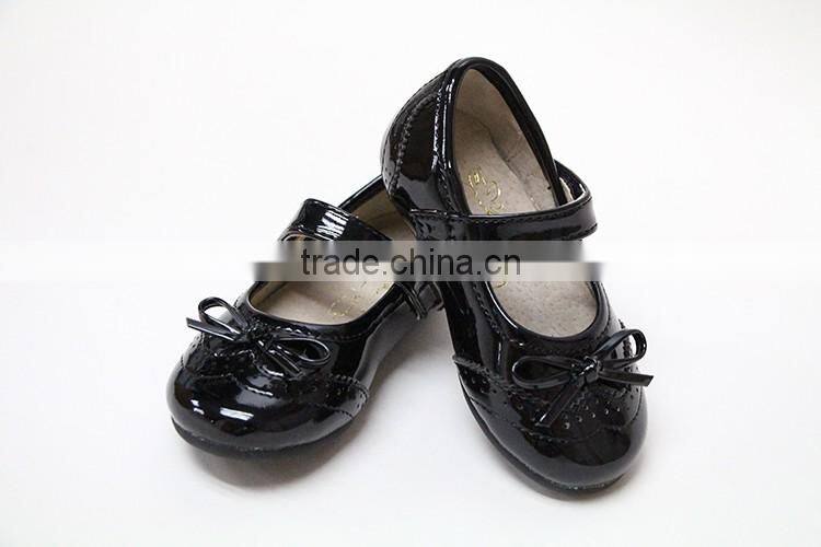 Professional non slip healthy black student school shoes handmade shoe