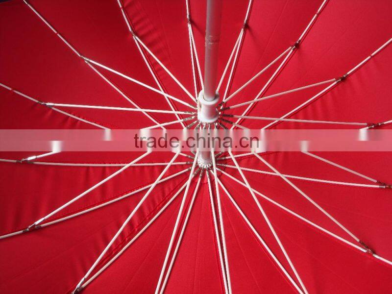 factory manual 23 inch lady red heart wedding umbrella