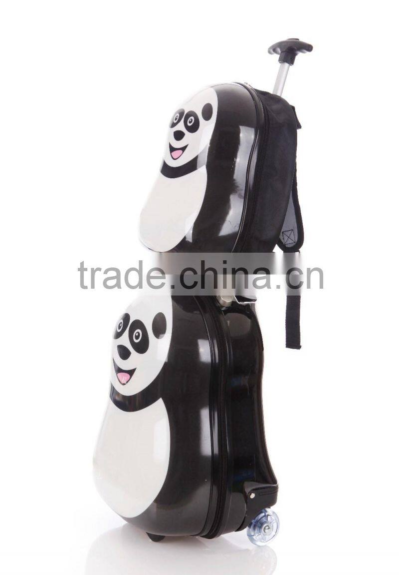 PC+ABS Hard Shell Cute Cartoon Crocodile Design Kids Travel Bags And Suitcase